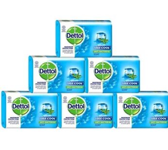 Dettol Anti-Bacteria Cool Soap 65g (Pack of 6)